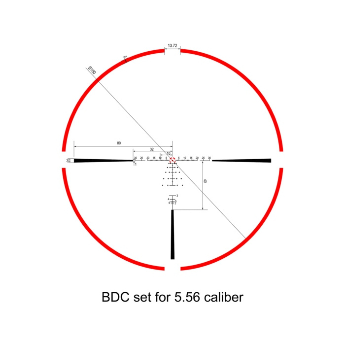 LUNETA REDWIN WHITEEAGLE 1-10×28 FFP MOA RW27